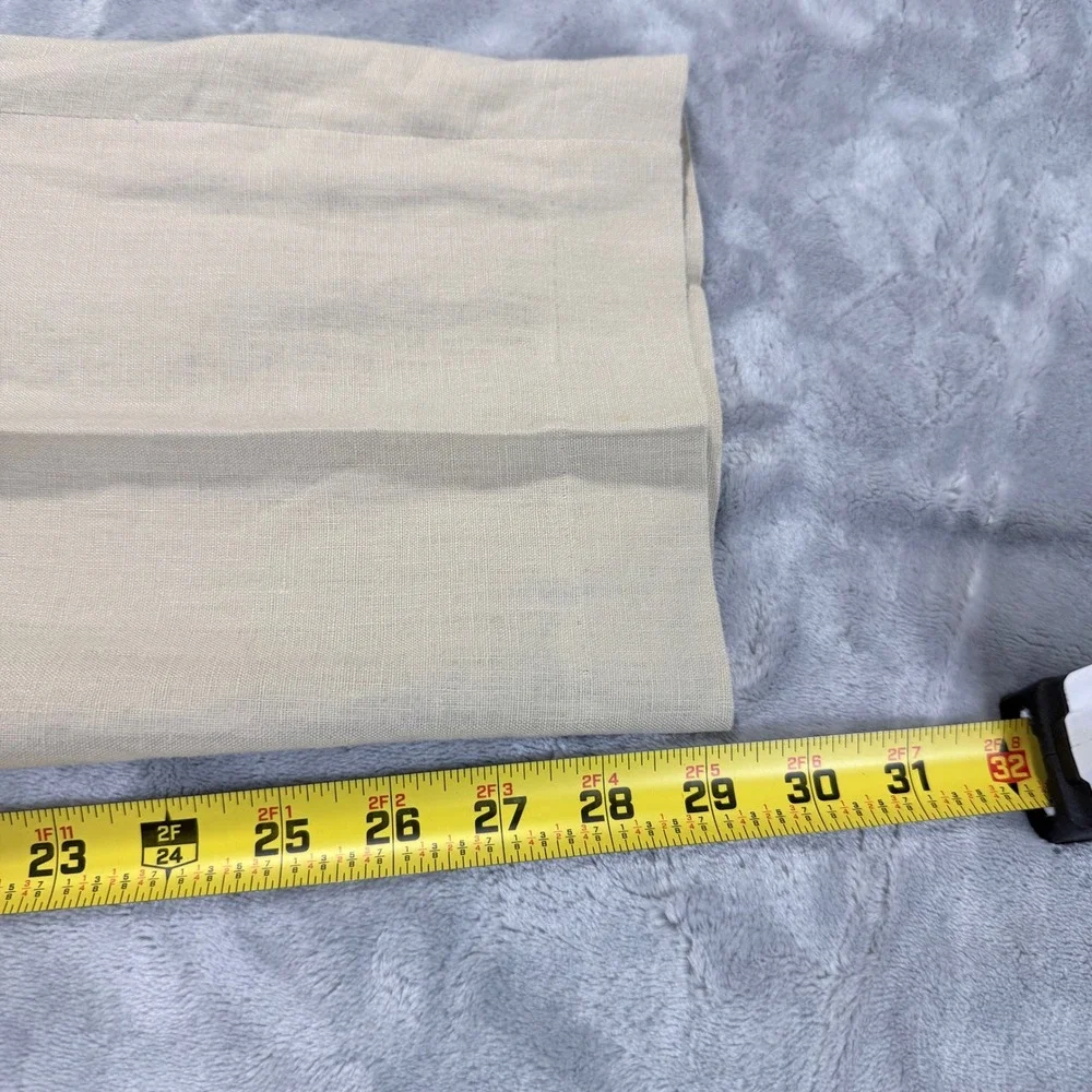 Pronto Uomo‎ Platinum Mens Beige Linen Dress Pants Size 38x30 Flat Front